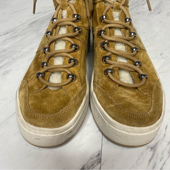 Marc Fisher Mally High Top Tan Suede Sneaker 8 1/2 - Picture 8 of 14